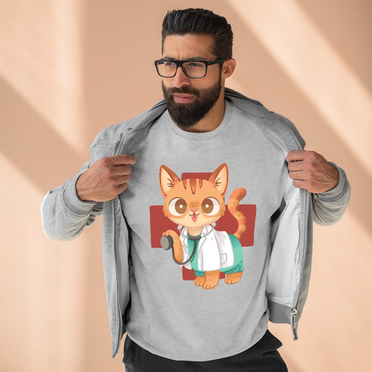 Meowdical Heroes Unisex Crewneck Sweatshirt