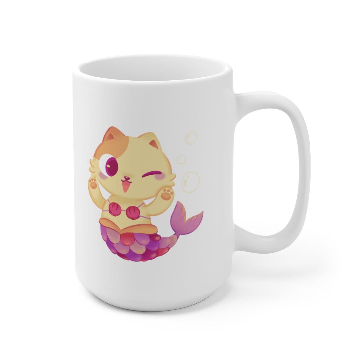 Meowmaid (Pink) 15oz Mug
