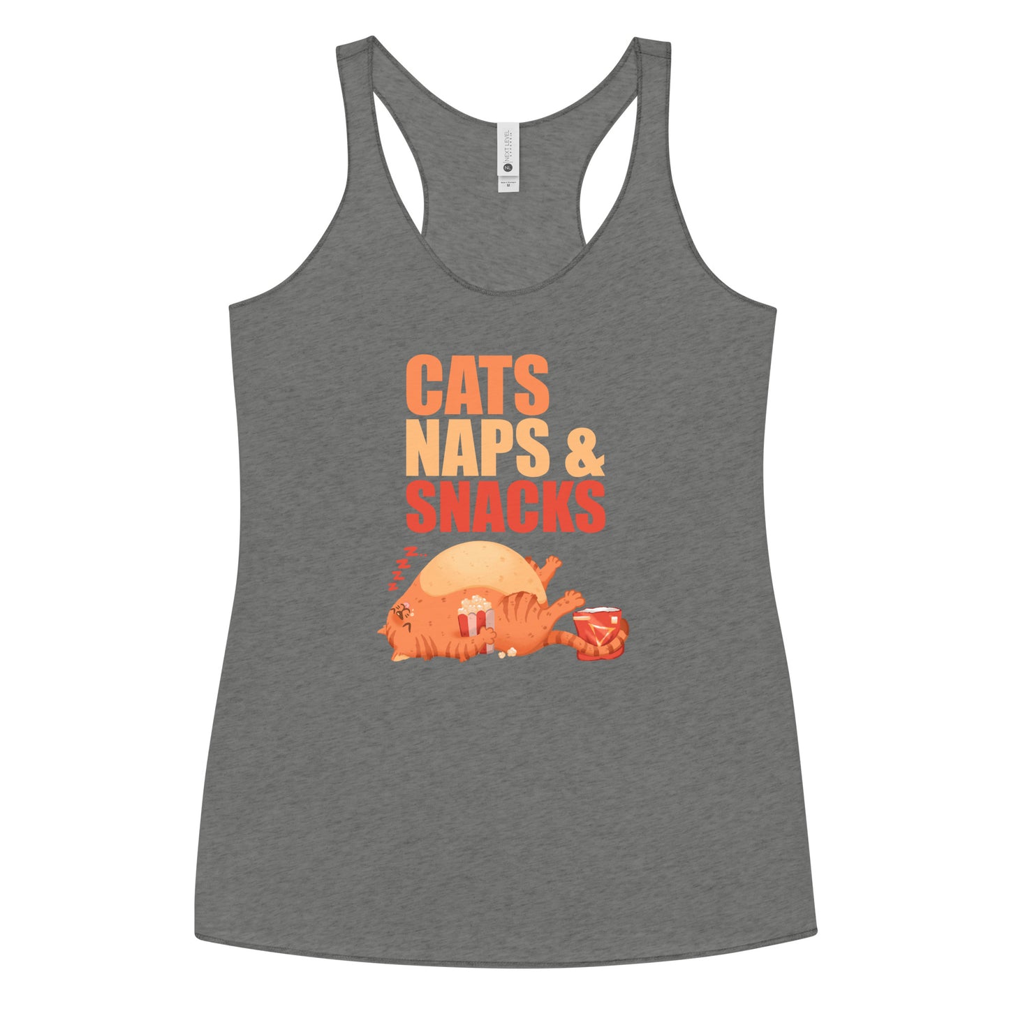 Cats Naps & Snacks Racerback Tank