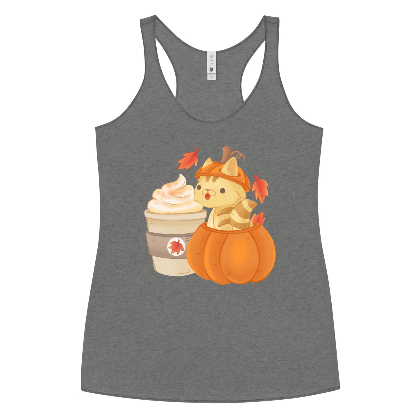 Pumpkin Spice Kitten Racerback Tank