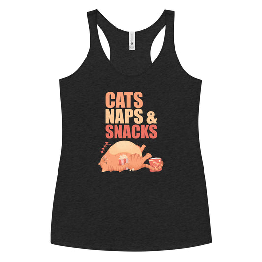 Cats Naps & Snacks Racerback Tank