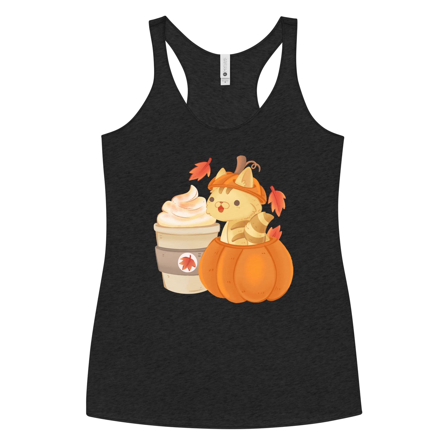 Pumpkin Spice Kitten Racerback Tank