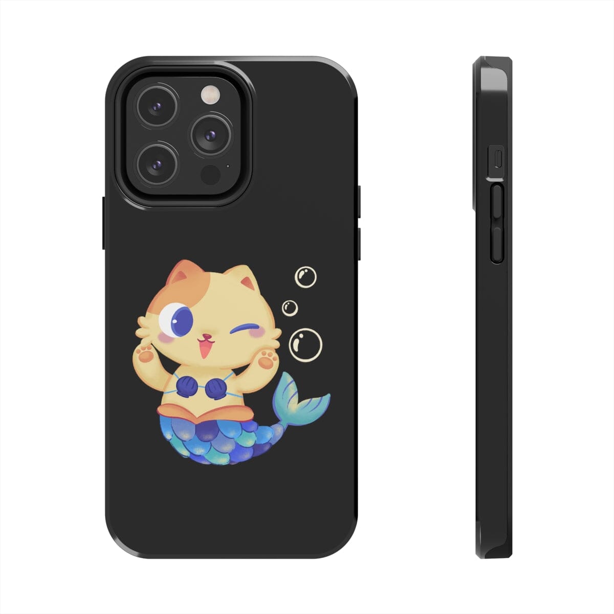 Meowmaid (Blue) Tough iPhone Case by Case Mate