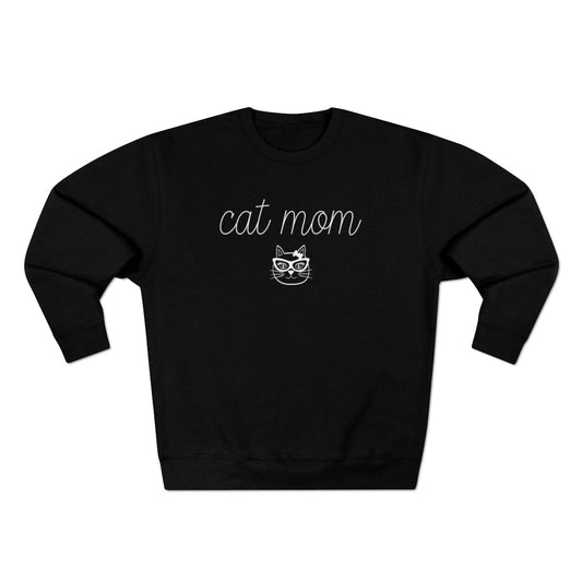 Cat Mom Unisex Crewneck Sweatshirt