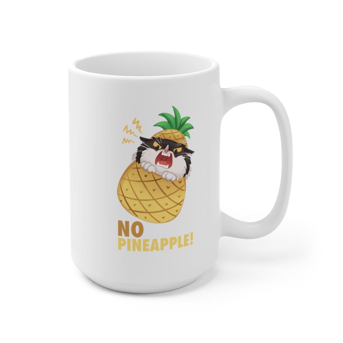 eatdrinkcat x W & F No Pineapple! 15oz Mug