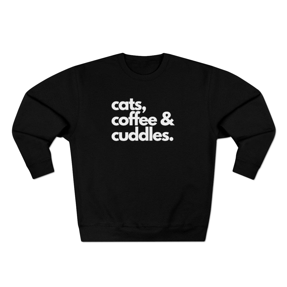 Cats Coffee & Cuddles Unisex Crewneck Sweatshirt