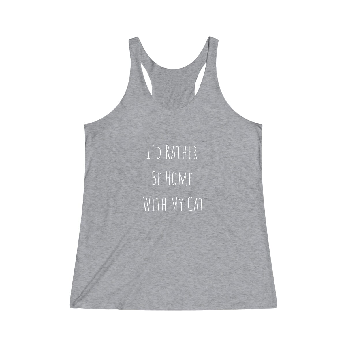 I'd Rather Be Home With My Cat Racerback Tank