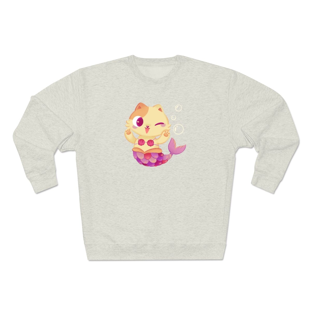 Meowmaid (Pink) Unisex Crewneck Sweatshirt