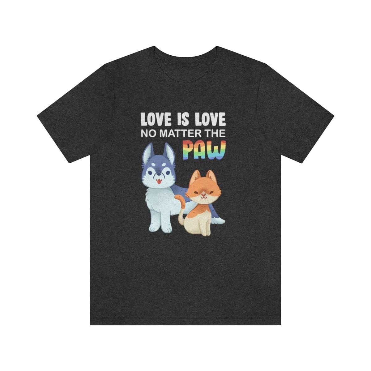 Love Is Love No Matter The Paw Premium Unisex Tee