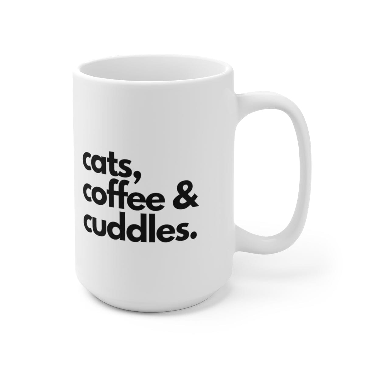 Cats Coffee & Cuddles 15oz Mug