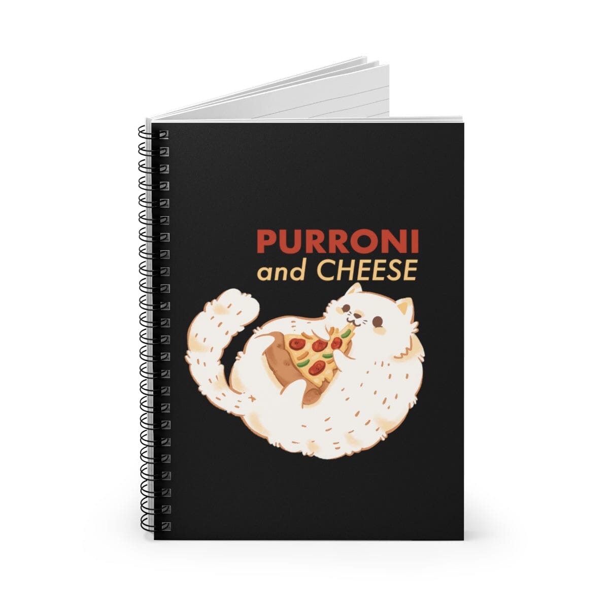 Purroni and Cheese Spiral Notebook