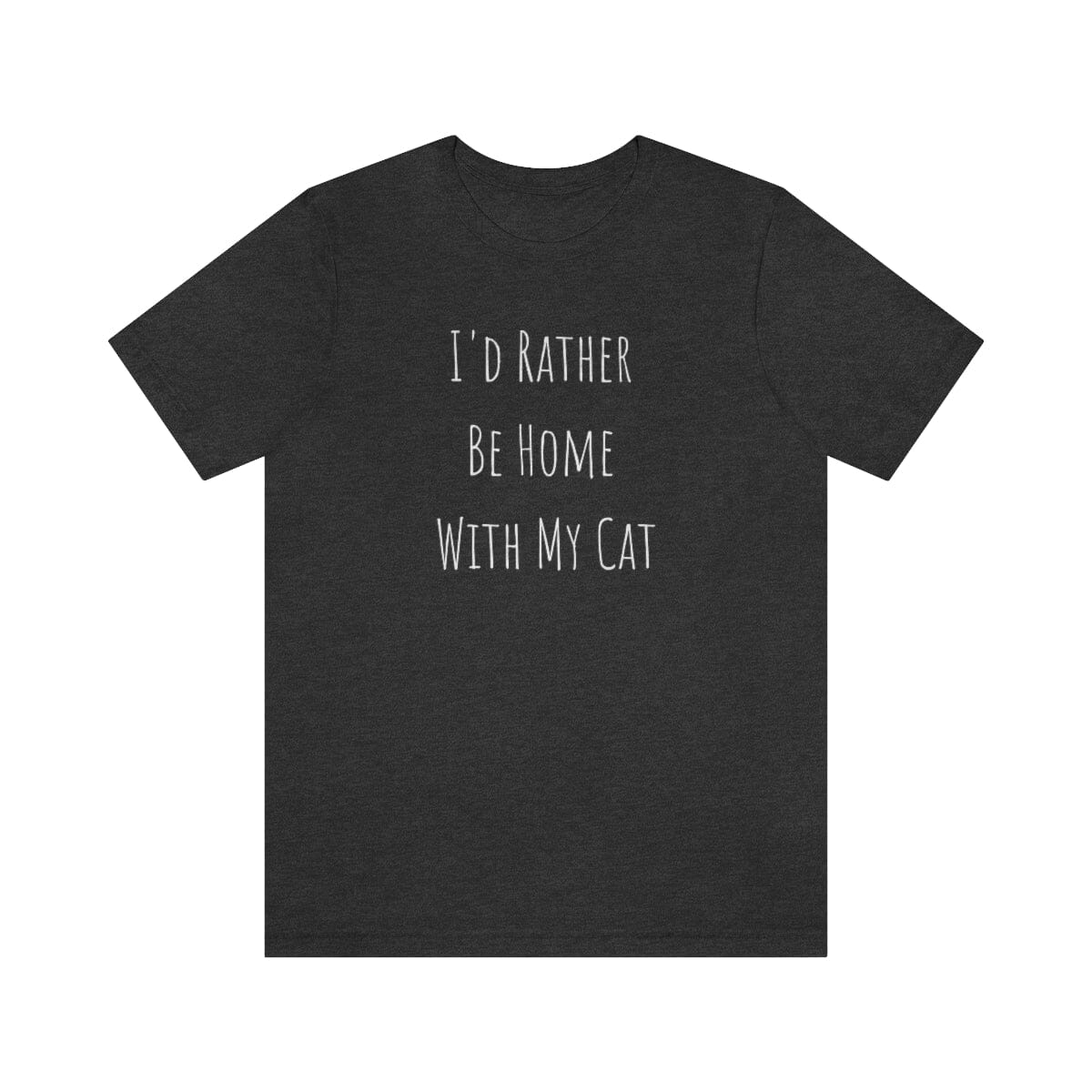 I'd Rather Be Home With My Cat Premium Unisex Tee