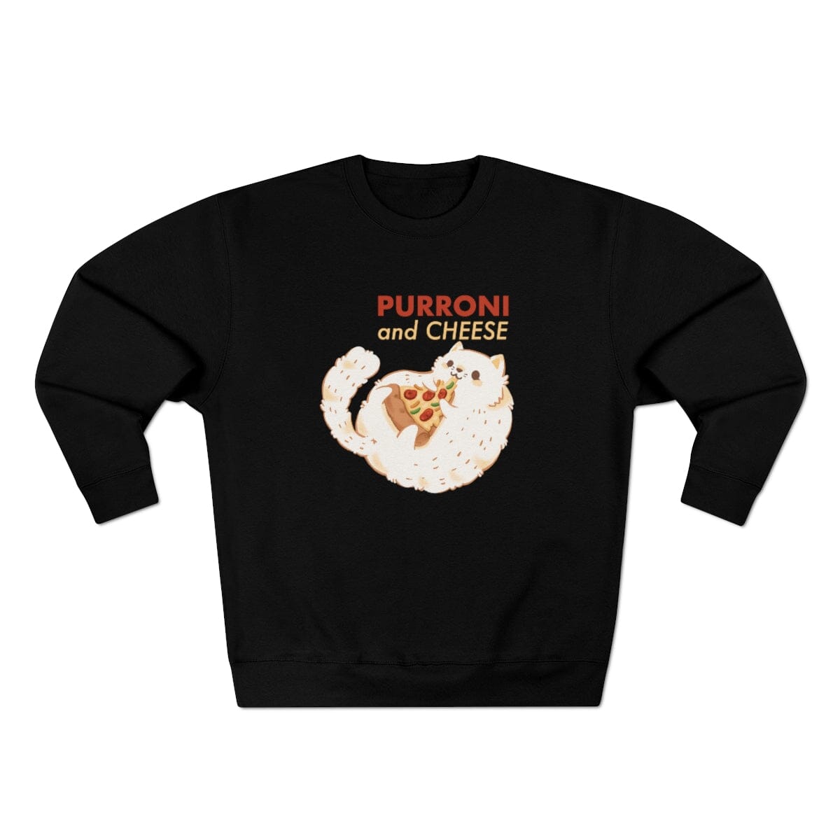 Purroni and Cheese Unisex Crewneck Sweatshirt