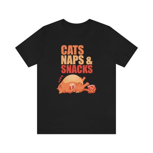 Cats Naps & Snacks Premium Unisex Tee