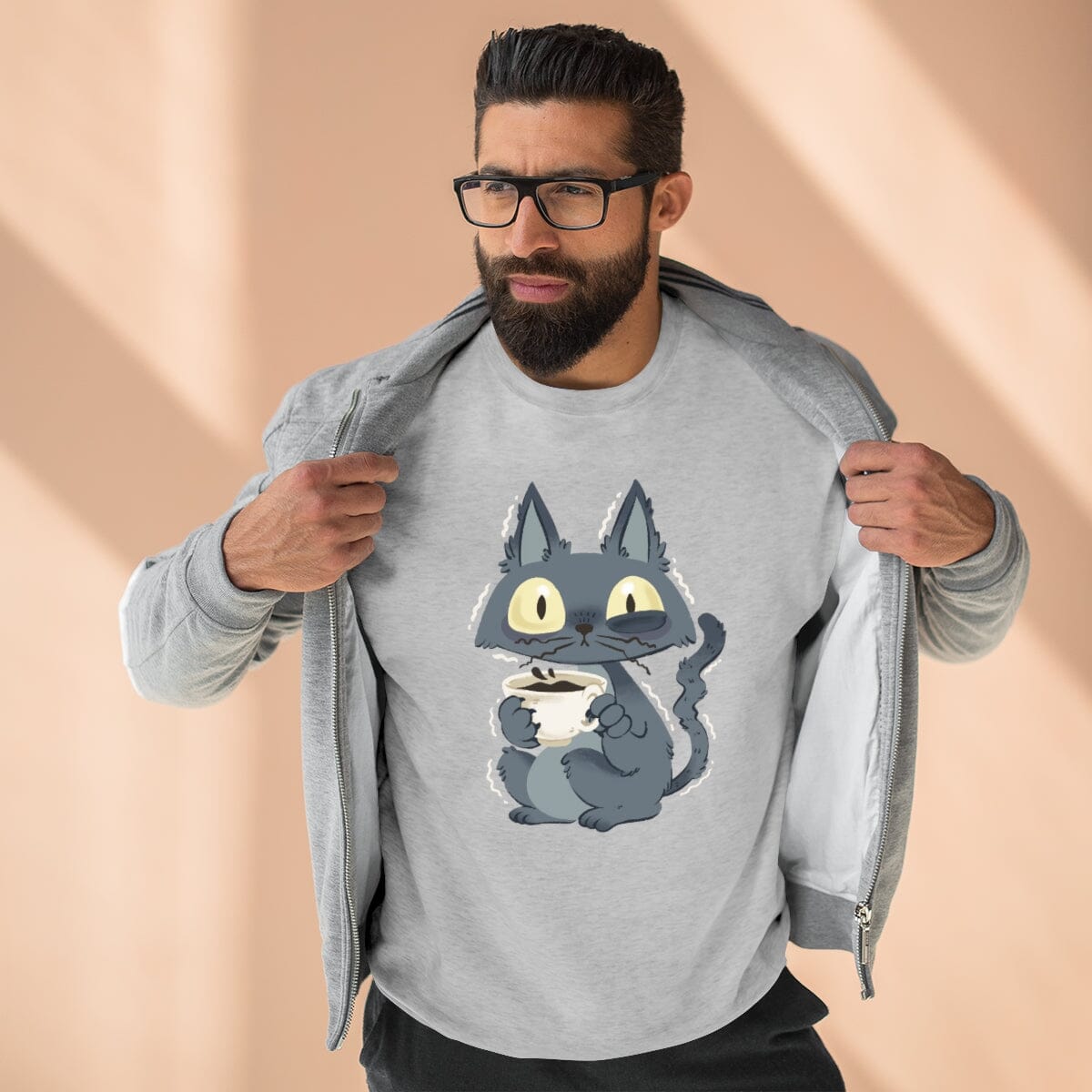 Cattfeinated Unisex Crewneck Sweatshirt