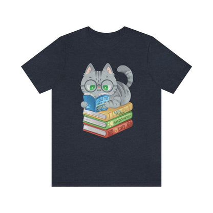 Cats and Books Premium Unisex Tee