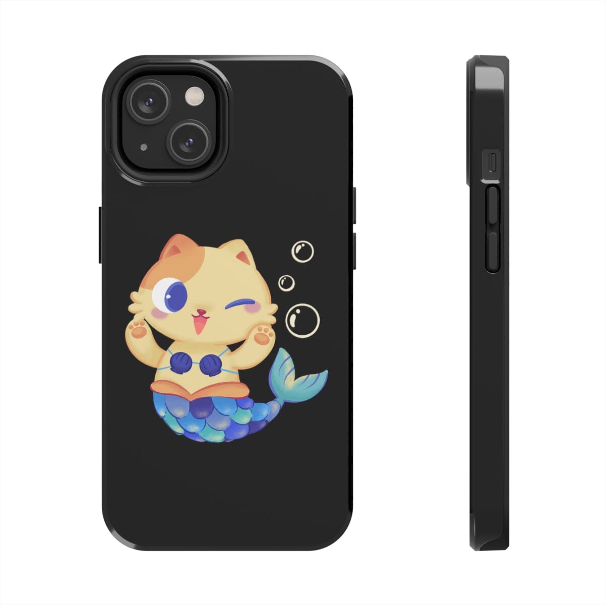 Meowmaid (Blue) Tough iPhone Case by Case Mate