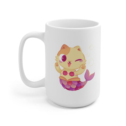 Meowmaid (Pink) 15oz Mug