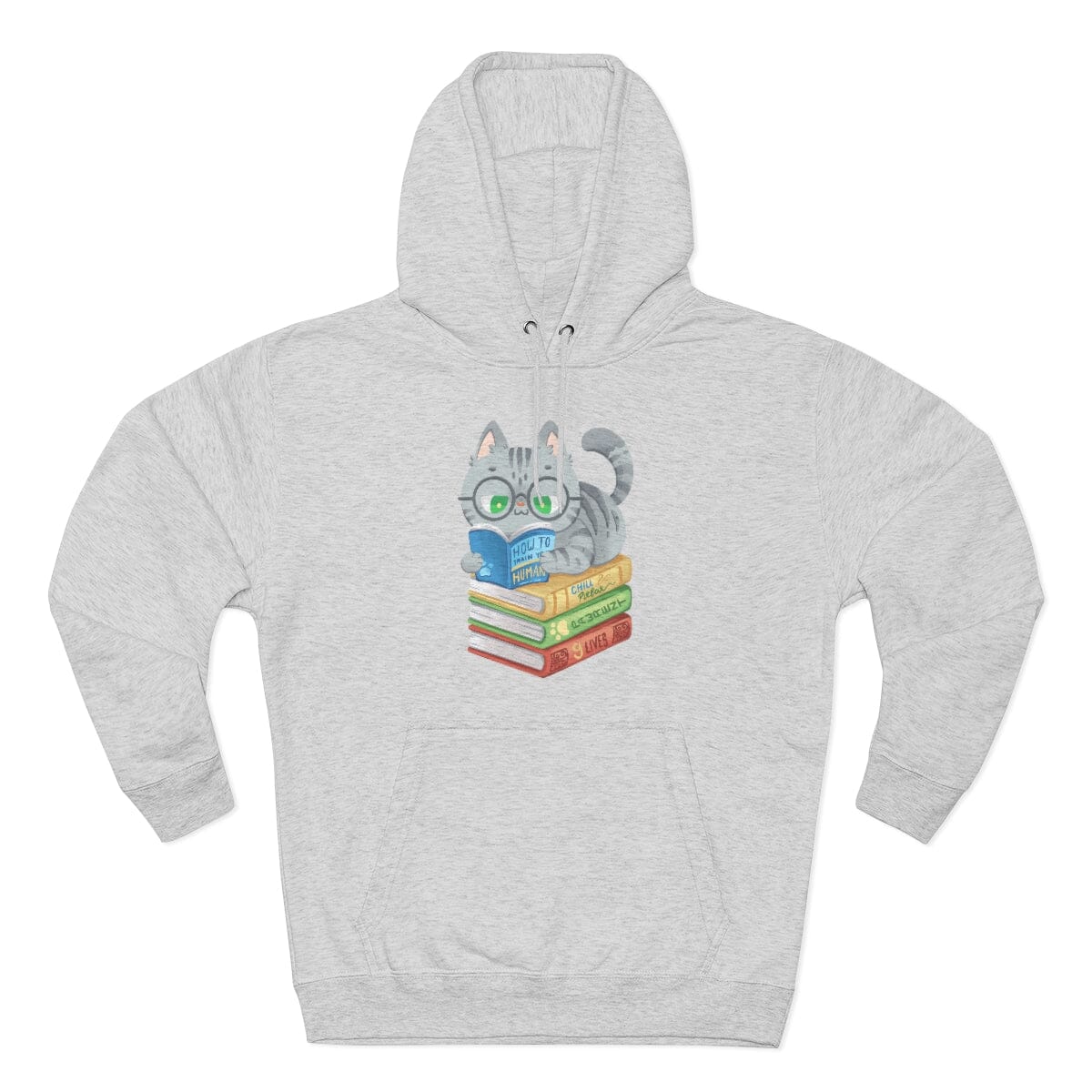 Cats and Books Unisex Hoodie