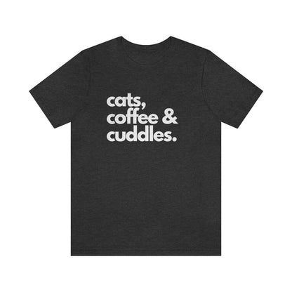 Cats Coffee & Cuddles Premium Unisex Tee