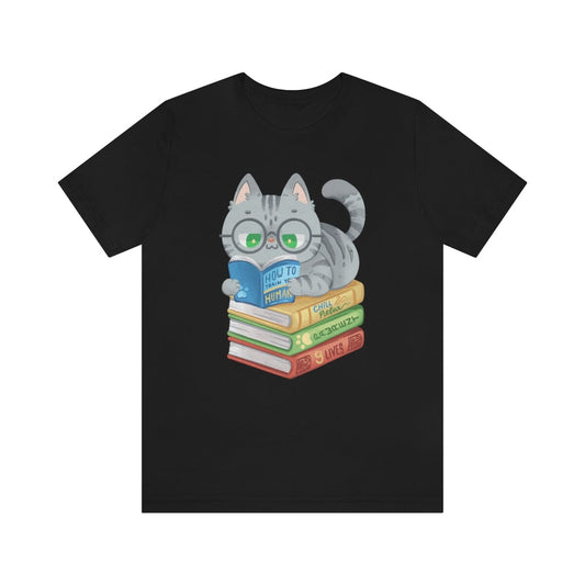 Cats and Books Premium Unisex Tee