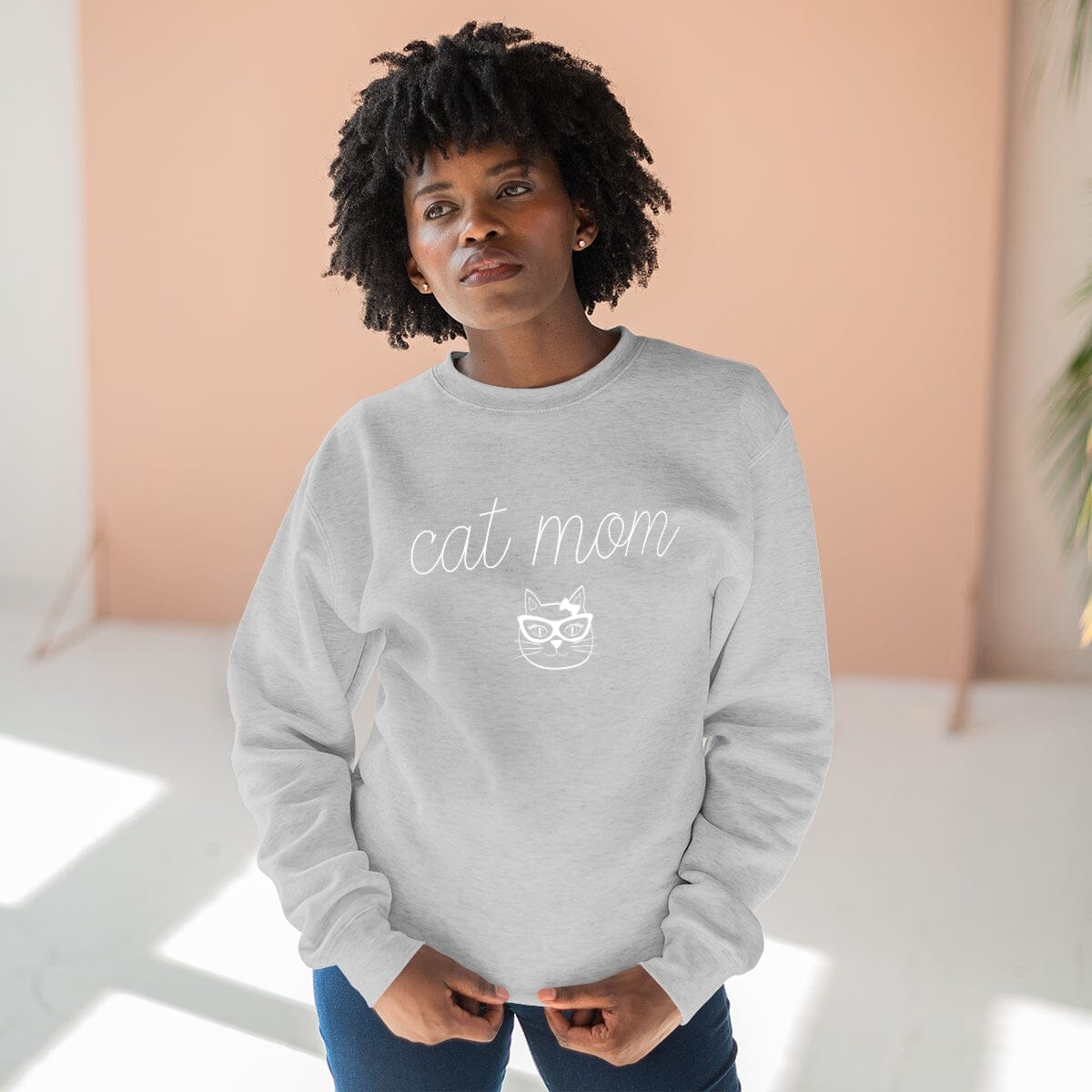 Cat Mom Unisex Crewneck Sweatshirt
