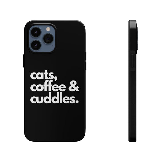 Cats Coffee & Cuddles Tough iPhone Case by Case Mate