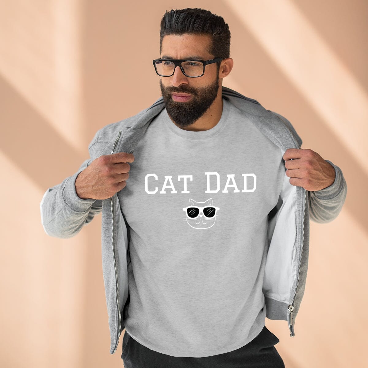 Cat Dad Unisex Crewneck Sweatshirt