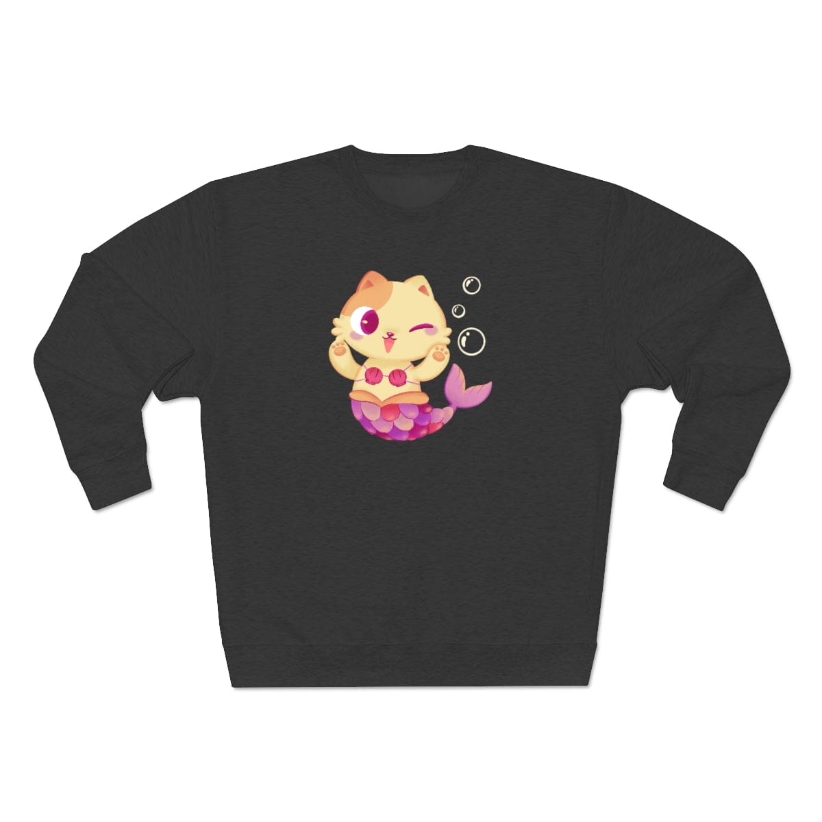 Meowmaid (Pink) Unisex Crewneck Sweatshirt