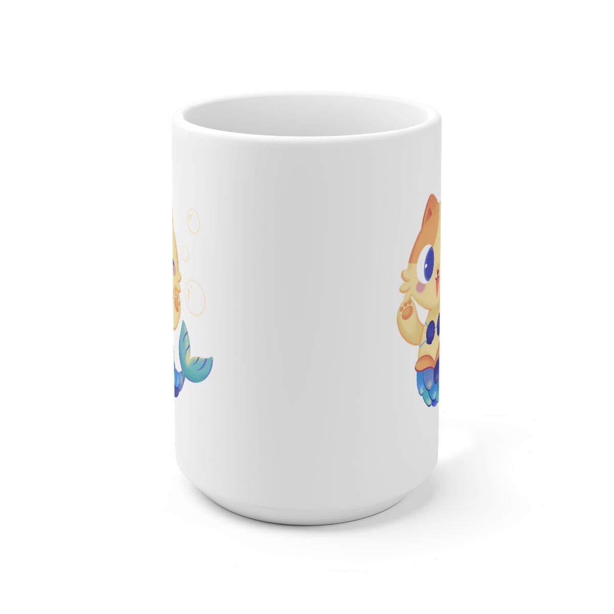 Meowmaid (Blue) 15oz Mug