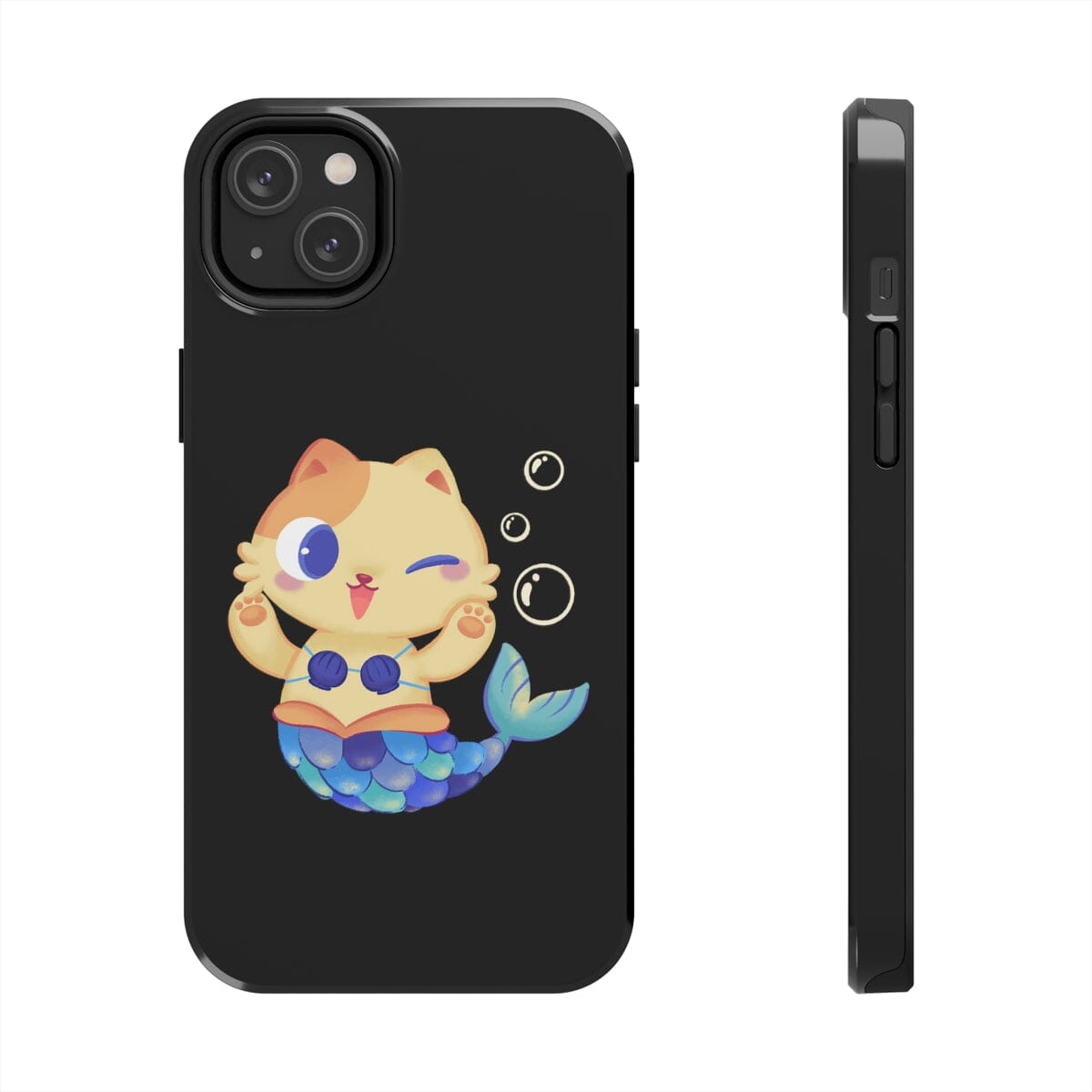 Meowmaid (Blue) Tough iPhone Case by Case Mate