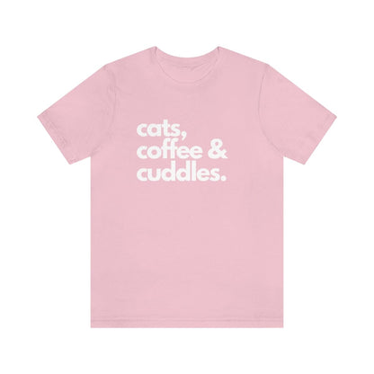 Cats Coffee & Cuddles Premium Unisex Tee
