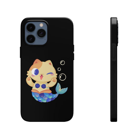 Meowmaid (Blue) Tough iPhone Case by Case Mate