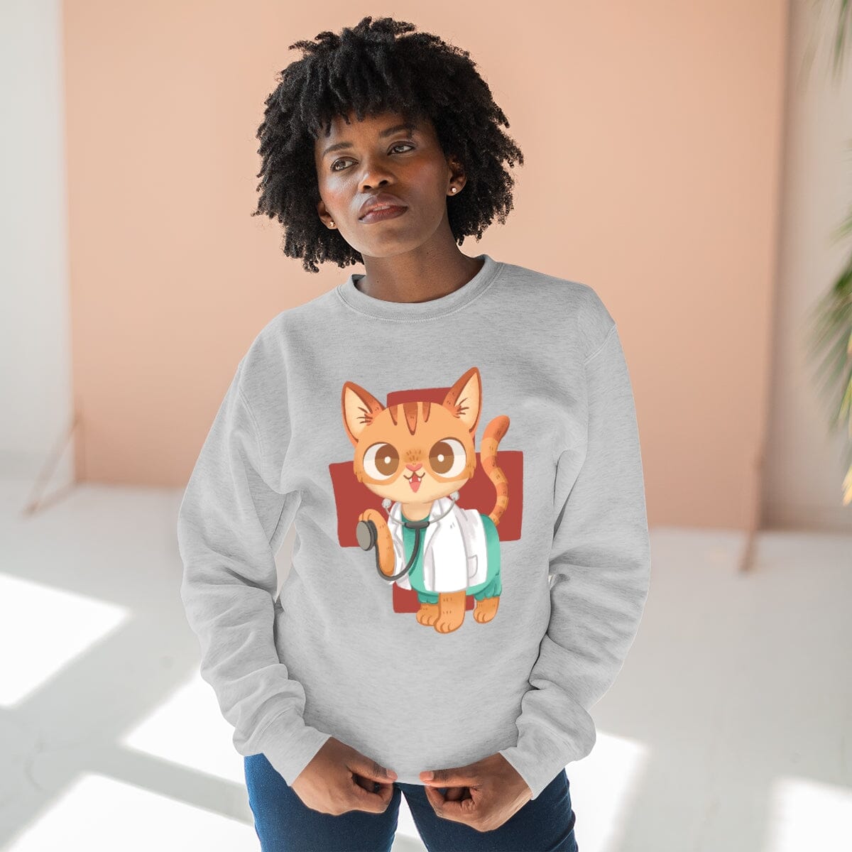 Meowdical Heroes Unisex Crewneck Sweatshirt