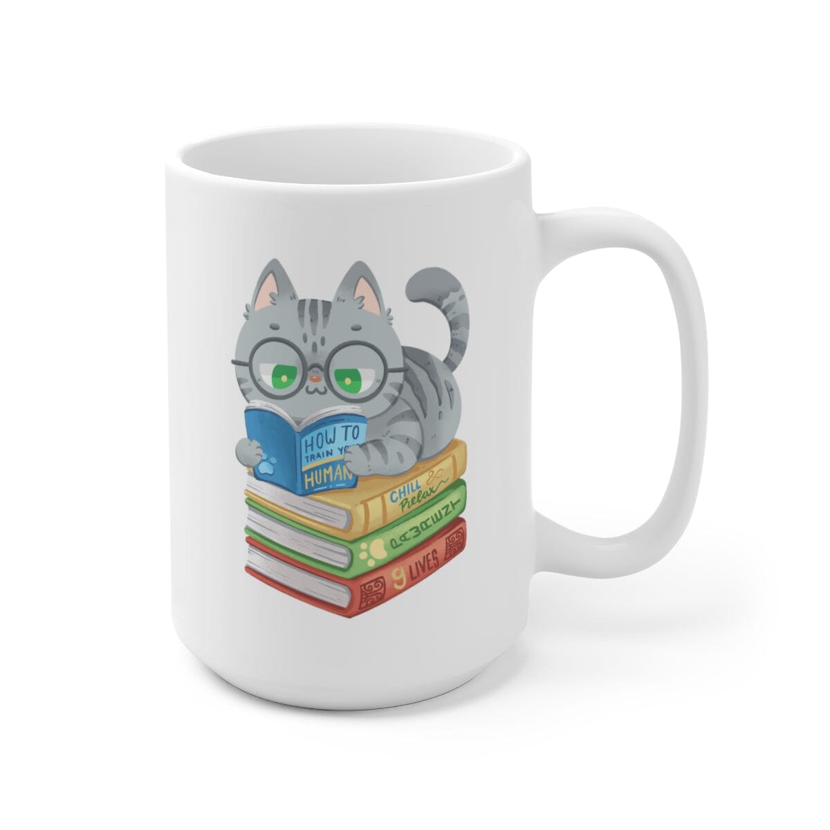 Cats and Books 15oz Mug