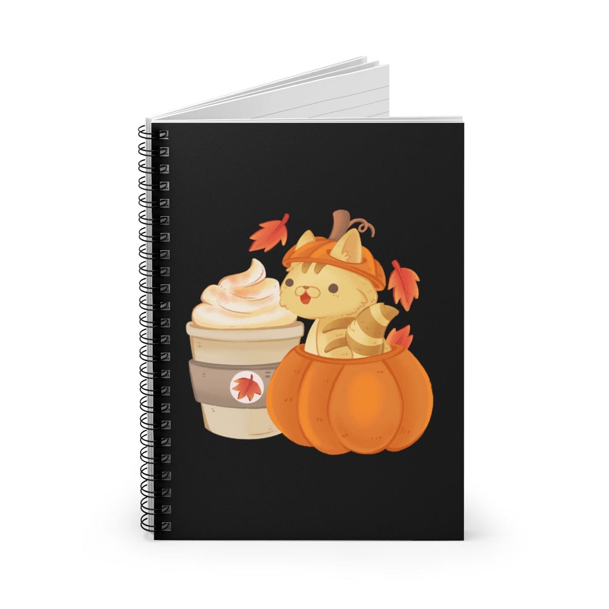 Pumpkin Spice Kitten Spiral Notebook