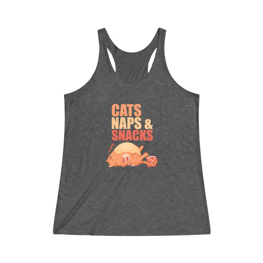 Cats Naps & Snacks Racerback Tank