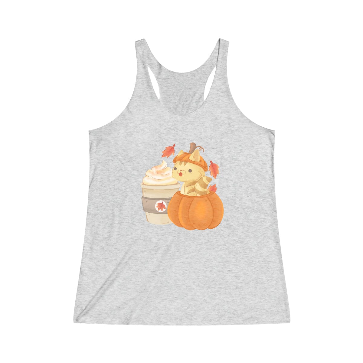 Pumpkin Spice Kitten Racerback Tank
