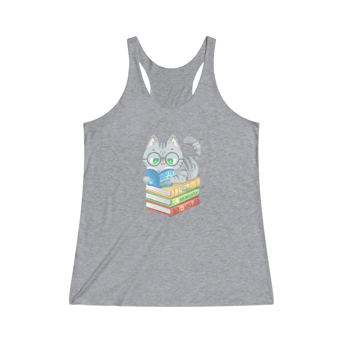 Cats and Books Racerback Tank