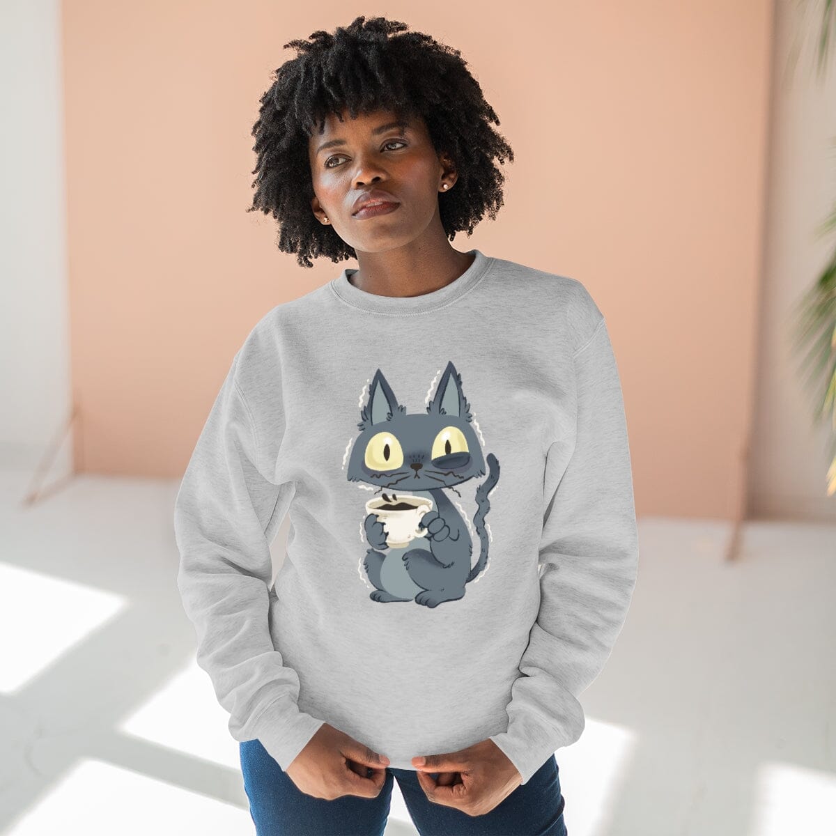 Cattfeinated Unisex Crewneck Sweatshirt