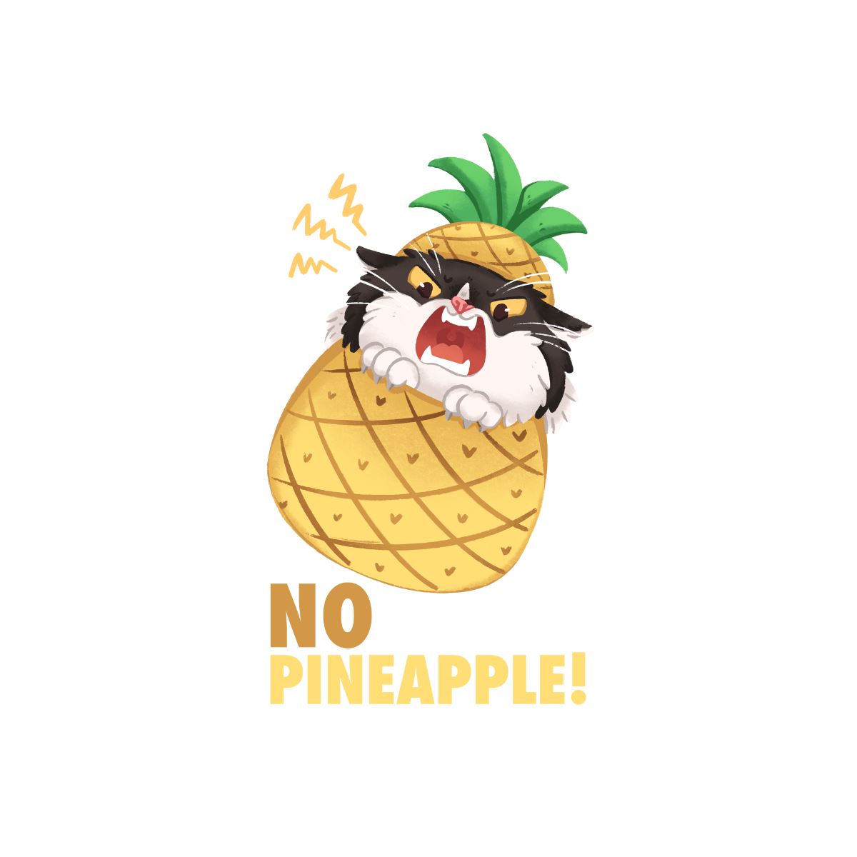 eatdrinkcat x W & F No Pineapple! Unisex Hoodie