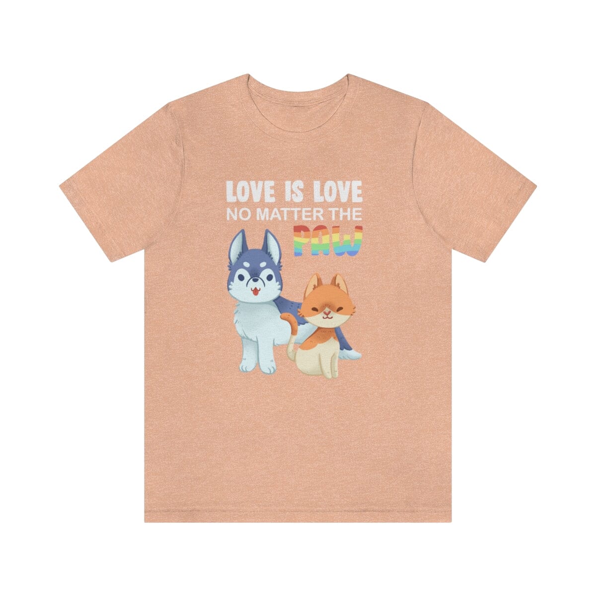 Love Is Love No Matter The Paw Premium Unisex Tee