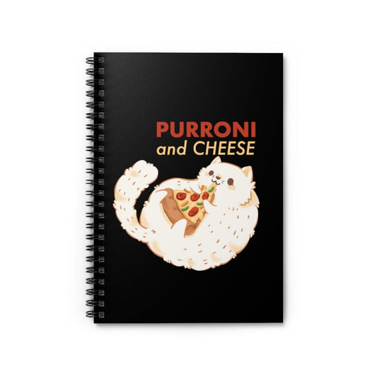 Purroni and Cheese Spiral Notebook