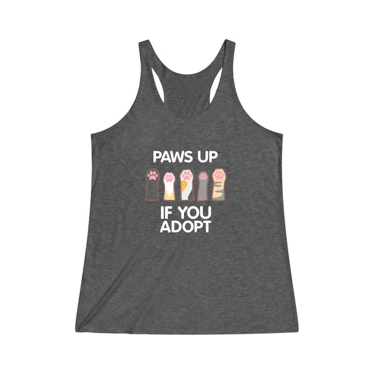 Paws Up Adopt Racerback Tank