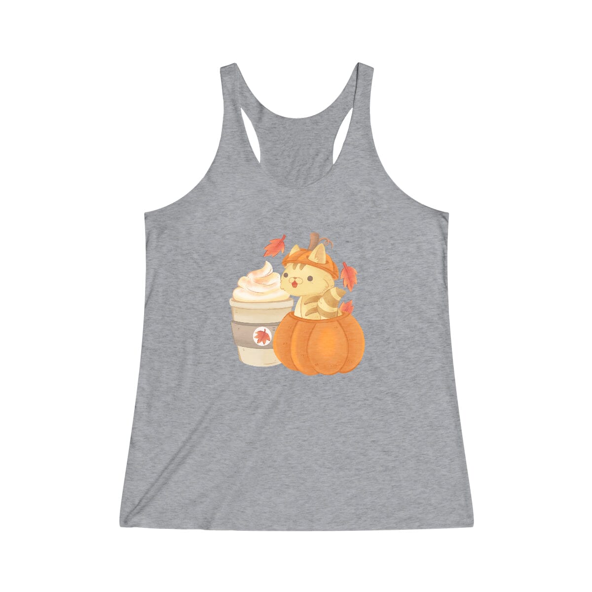 Pumpkin Spice Kitten Racerback Tank