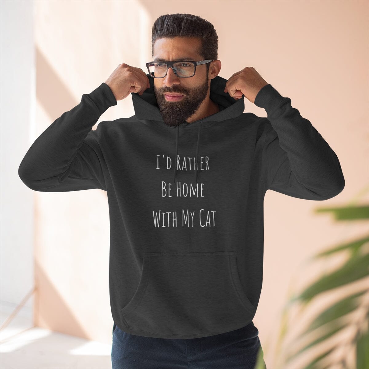 I'd Rather Be Home With My Cat Unisex Hoodie