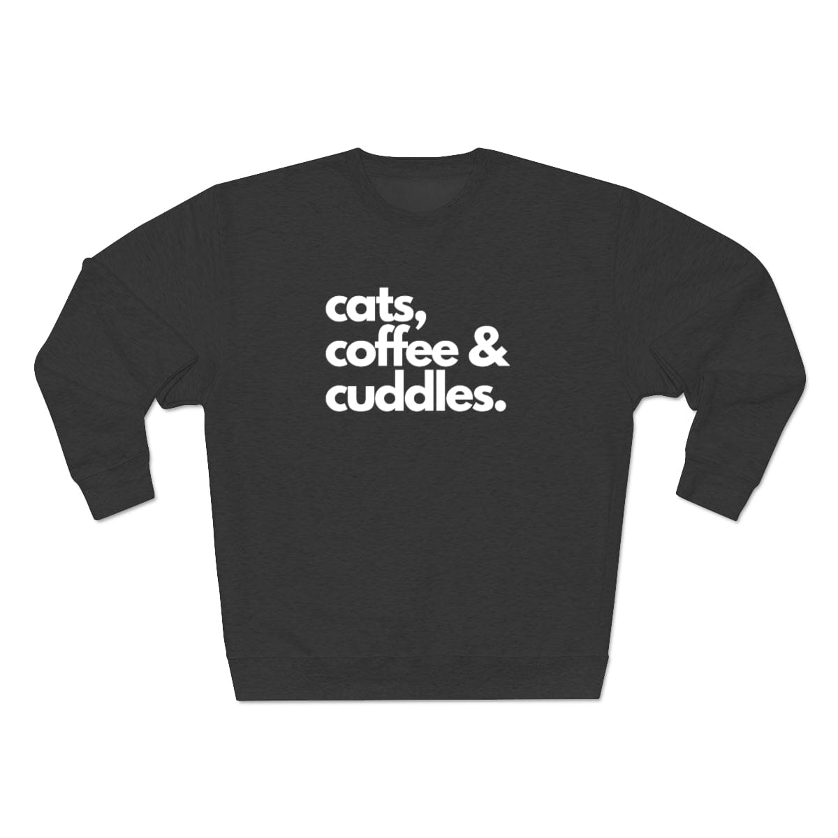 Cats Coffee & Cuddles Unisex Crewneck Sweatshirt