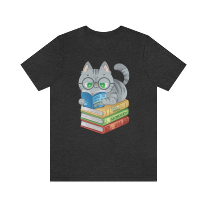 Cats and Books Premium Unisex Tee
