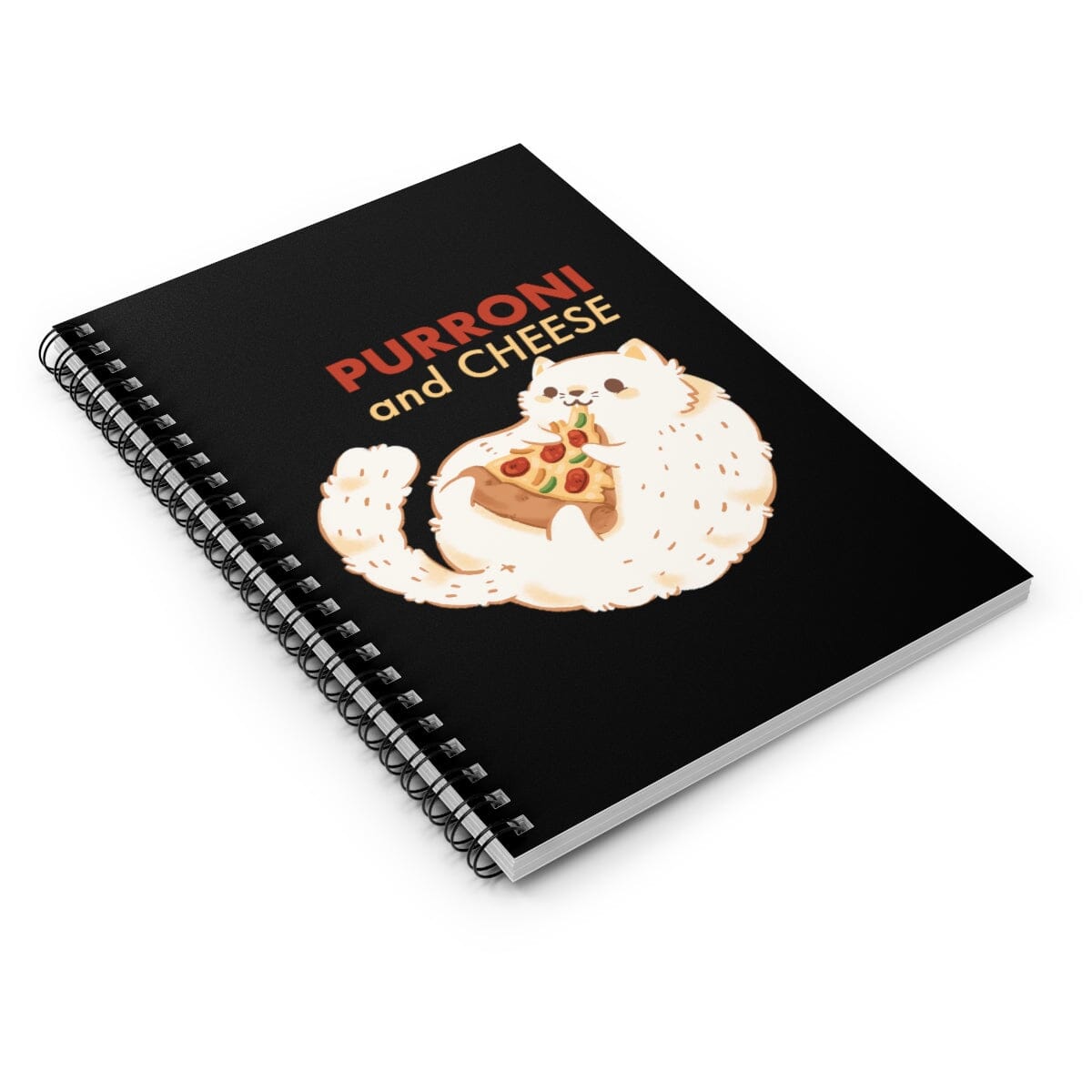 Purroni and Cheese Spiral Notebook