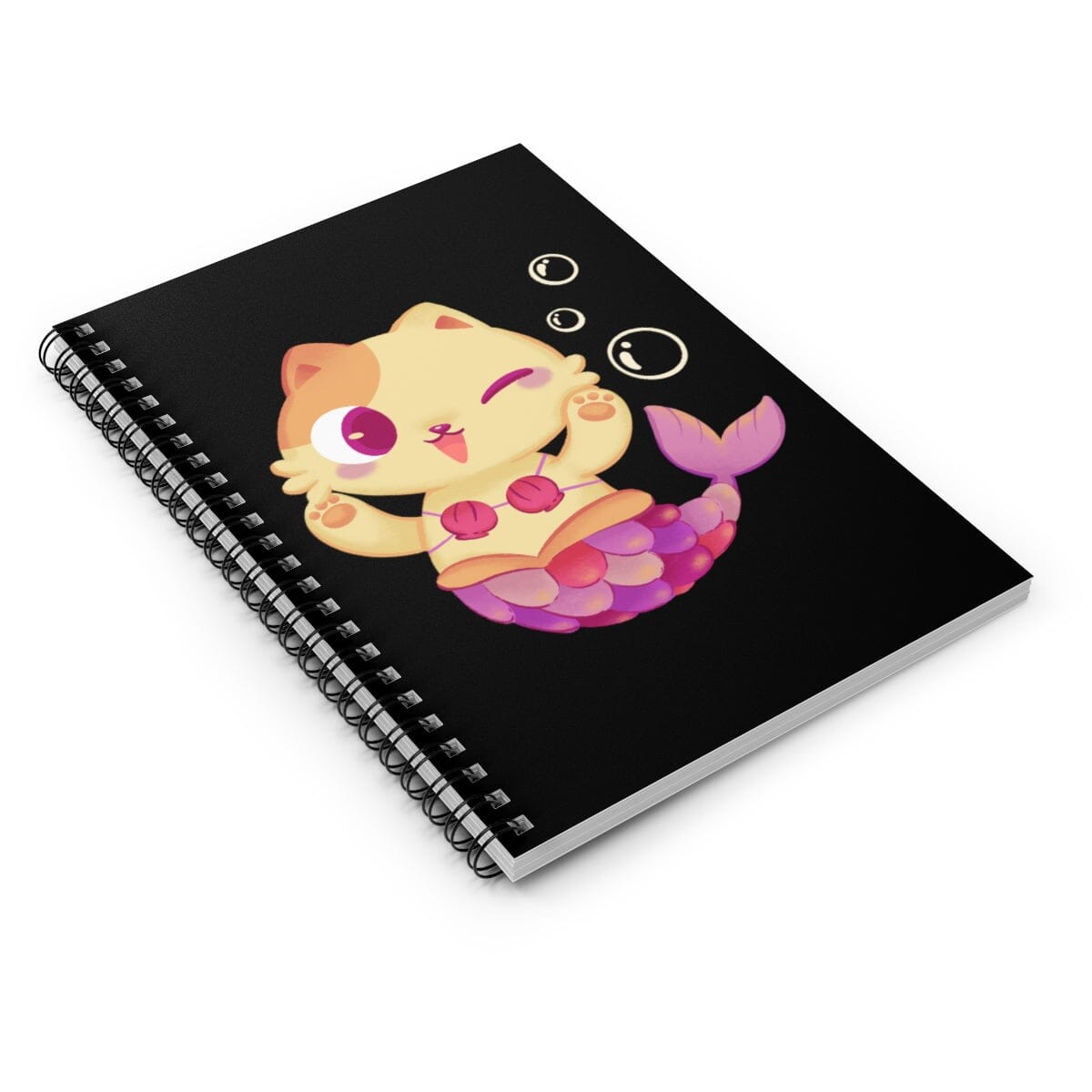Meowmaid (Pink) Spiral Notebook